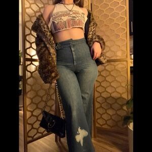 Lucky Brand Guns N’ Roses Crop Top